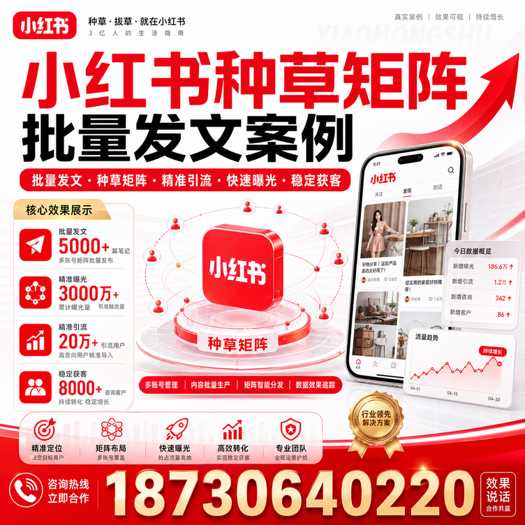 襄阳小红书种草矩阵批量发文案例